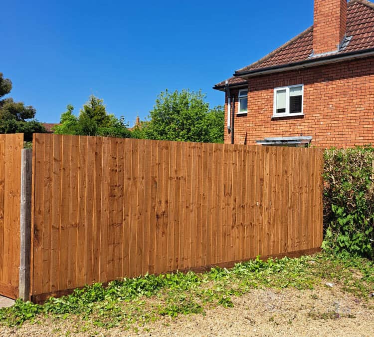 6 meters of feather edge fencing Completed in Bristol