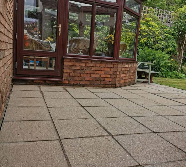 Cleaning of conservatory and jet wash a patio in New Inn