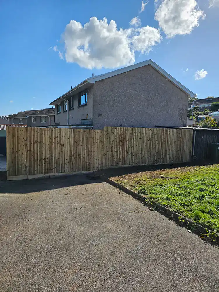 fence installed in Gilwern